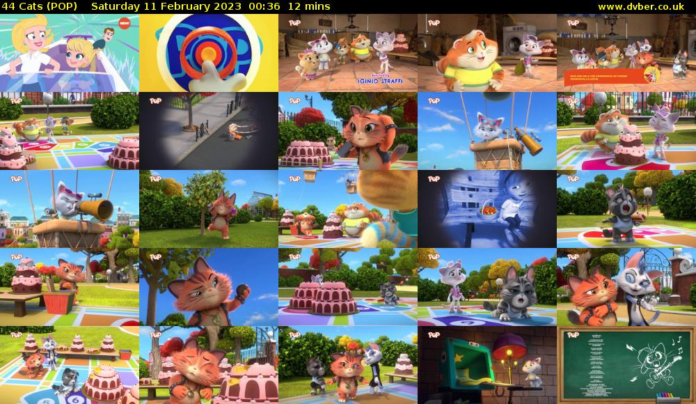 44 Cats (POP) Saturday 11 February 2023 00:36 - 00:48