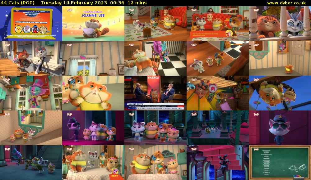 44 Cats (POP) Tuesday 14 February 2023 00:36 - 00:48