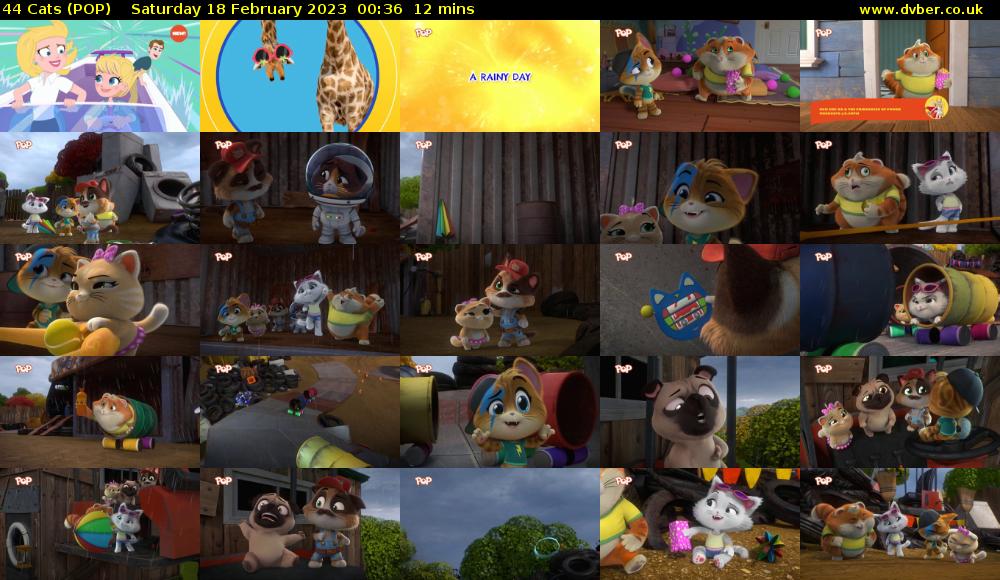 44 Cats (POP) Saturday 18 February 2023 00:36 - 00:48