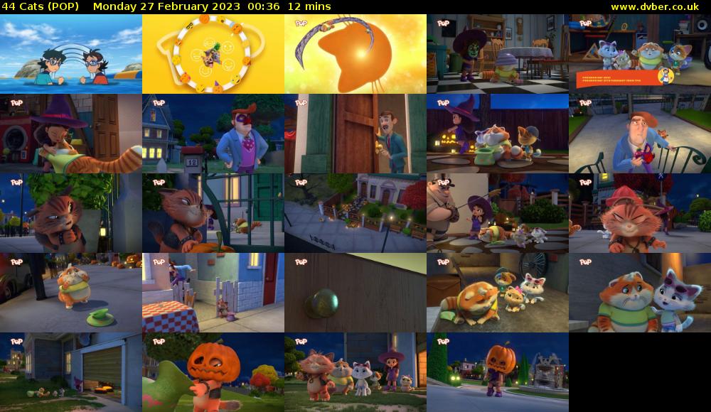 44 Cats (POP) Monday 27 February 2023 00:36 - 00:48