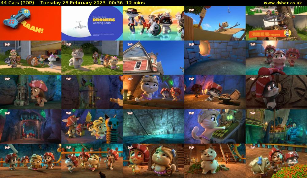 44 Cats (POP) Tuesday 28 February 2023 00:36 - 00:48