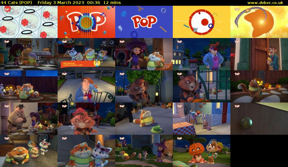 44 Cats (POP) Friday 3 March 2023 00:36 - 00:48