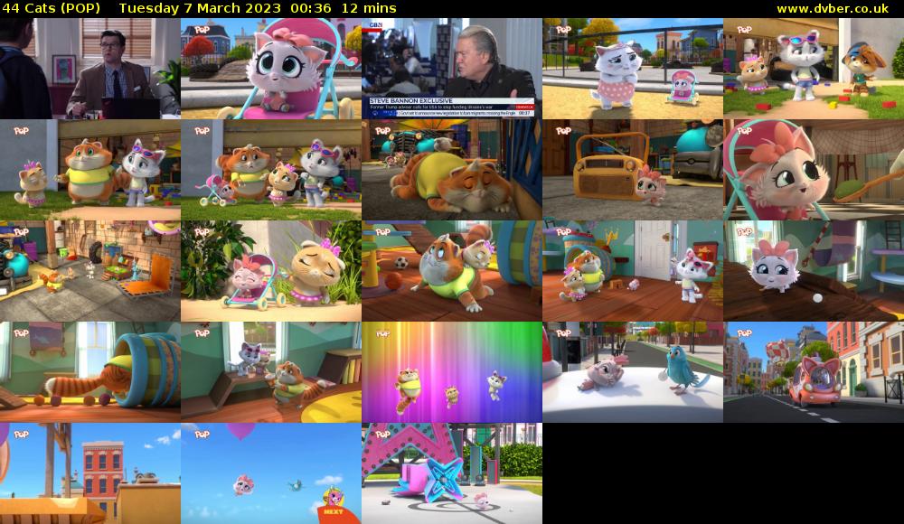 44 Cats (POP) Tuesday 7 March 2023 00:36 - 00:48