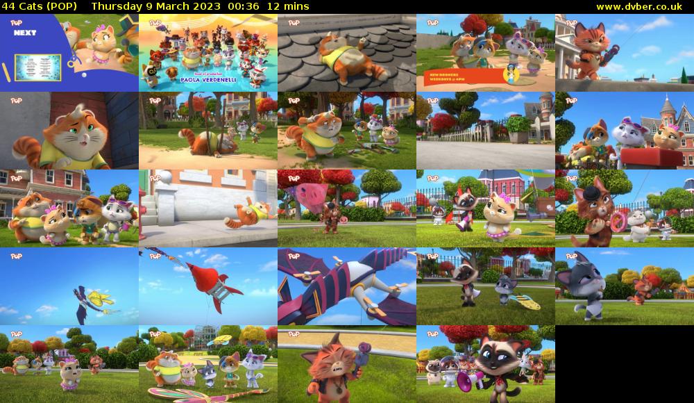 44 Cats (POP) Thursday 9 March 2023 00:36 - 00:48