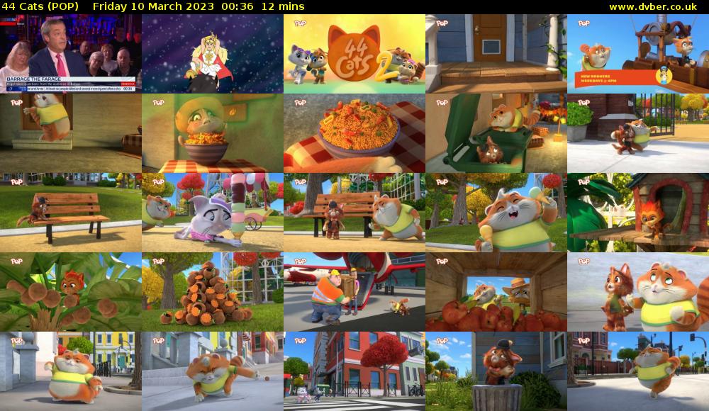 44 Cats (POP) Friday 10 March 2023 00:36 - 00:48