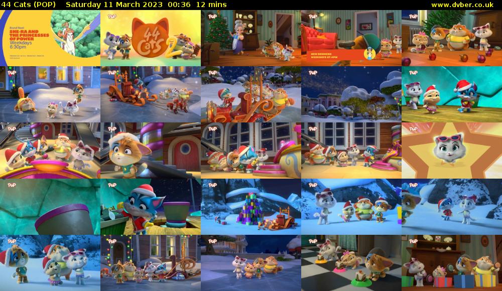 44 Cats (POP) Saturday 11 March 2023 00:36 - 00:48
