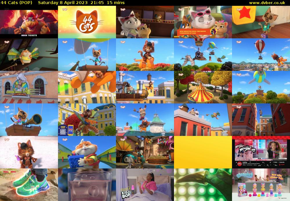 44 Cats (POP) Saturday 8 April 2023 21:45 - 22:00