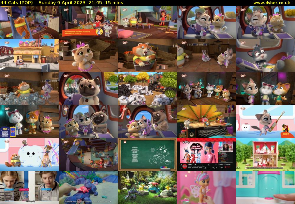 44 Cats (POP) Sunday 9 April 2023 21:45 - 22:00