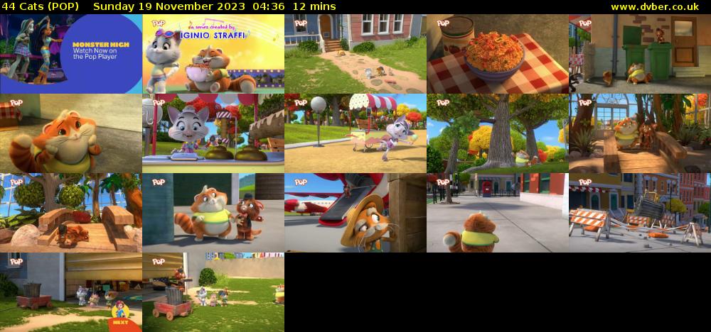 44 Cats (POP) Sunday 19 November 2023 04:36 - 04:48