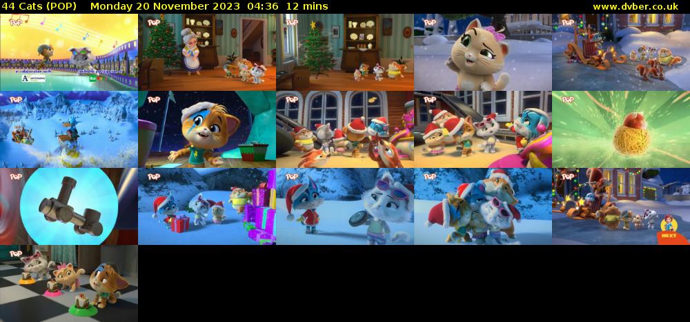 44 Cats (POP) Monday 20 November 2023 04:36 - 04:48
