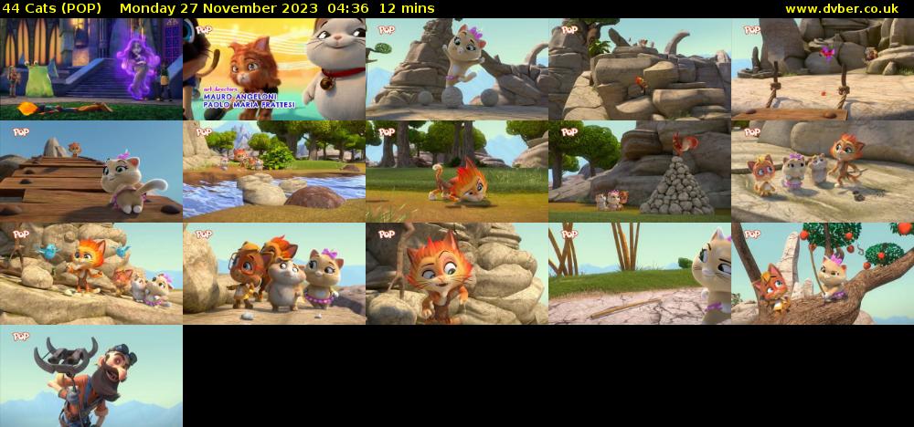 44 Cats (POP) Monday 27 November 2023 04:36 - 04:48