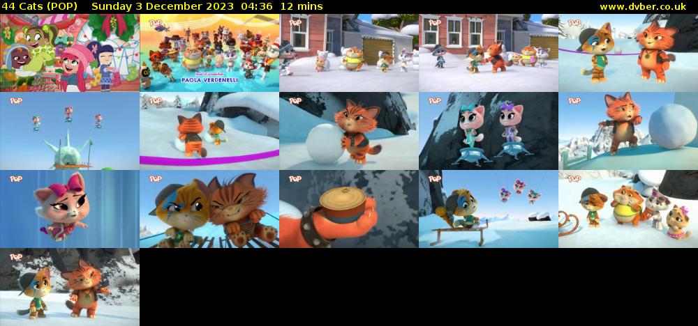 44 Cats (POP) Sunday 3 December 2023 04:36 - 04:48