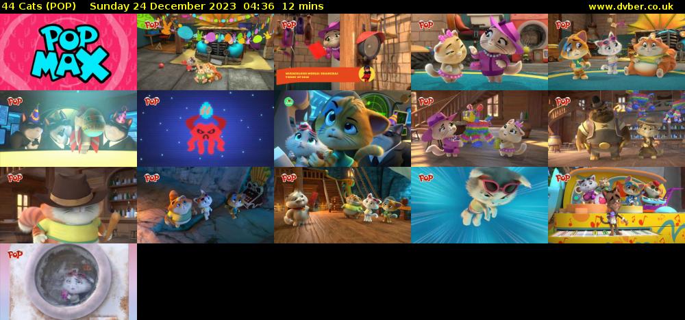 44 Cats (POP) Sunday 24 December 2023 04:36 - 04:48