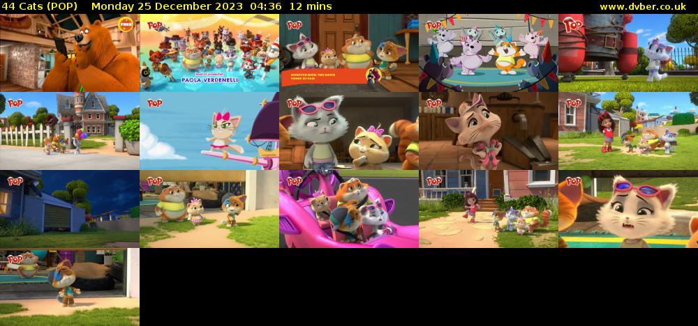 44 Cats (POP) Monday 25 December 2023 04:36 - 04:48