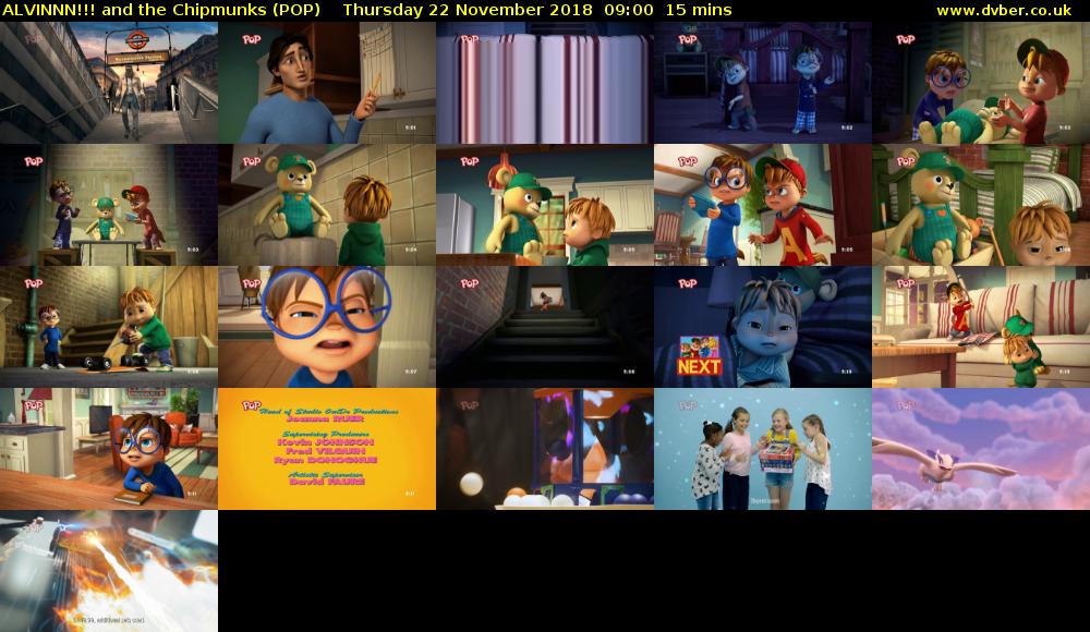 ALVINNN!!! and the Chipmunks (POP) Thursday 22 November 2018 09:00 - 09:15