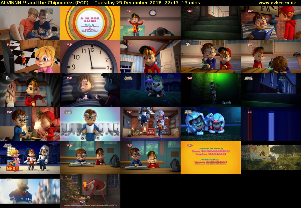 ALVINNN!!! and the Chipmunks (POP) Tuesday 25 December 2018 22:45 - 23:00
