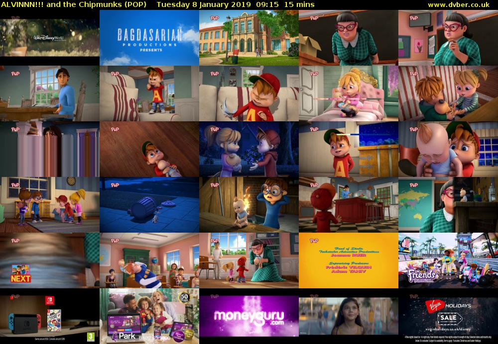 ALVINNN!!! and the Chipmunks (POP) Tuesday 8 January 2019 09:15 - 09:30