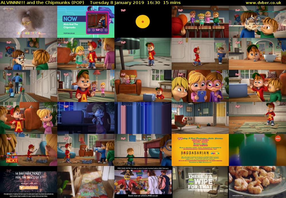 ALVINNN!!! and the Chipmunks (POP) Tuesday 8 January 2019 16:30 - 16:45