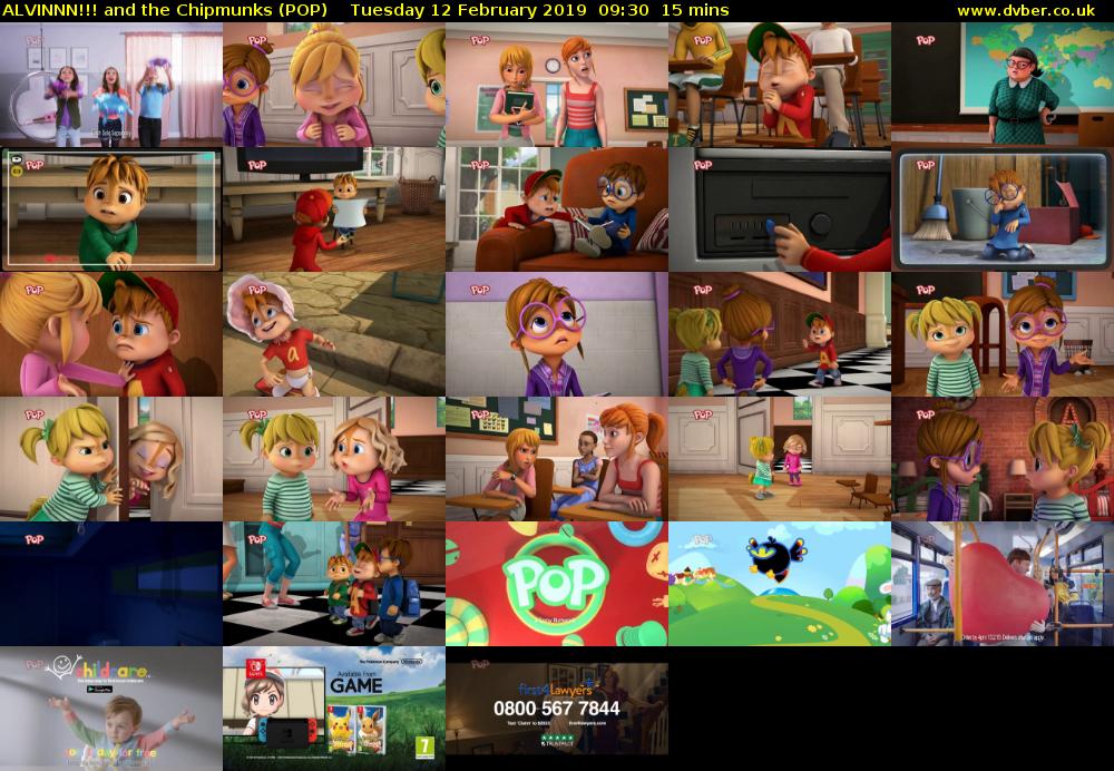 ALVINNN!!! and the Chipmunks (POP) Tuesday 12 February 2019 09:30 - 09:45