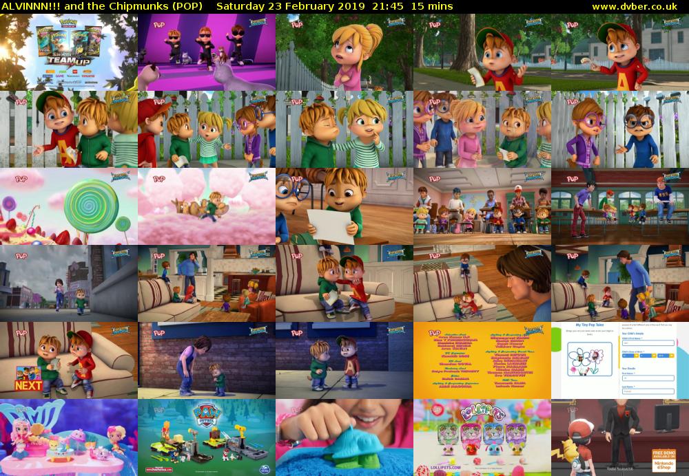 ALVINNN!!! and the Chipmunks (POP) Saturday 23 February 2019 21:45 - 22:00