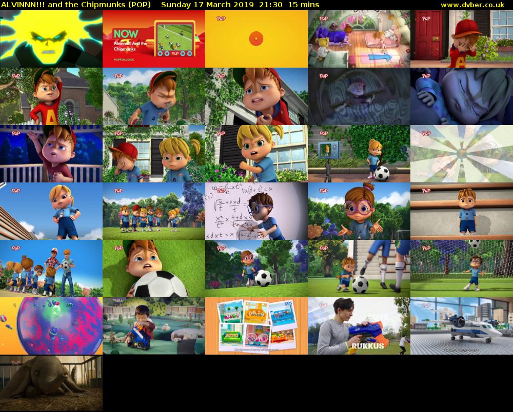 ALVINNN!!! and the Chipmunks (POP) Sunday 17 March 2019 21:30 - 21:45