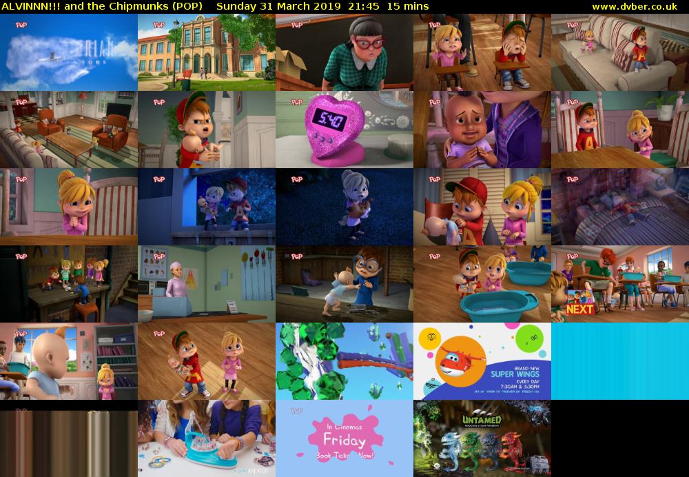 ALVINNN!!! and the Chipmunks (POP) Sunday 31 March 2019 21:45 - 22:00
