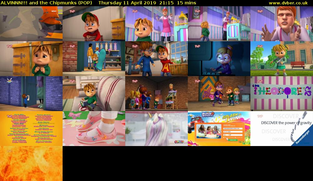 ALVINNN!!! and the Chipmunks (POP) Thursday 11 April 2019 21:15 - 21:30