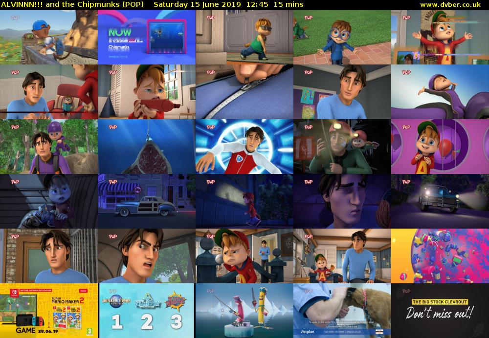 ALVINNN!!! and the Chipmunks (POP) Saturday 15 June 2019 12:45 - 13:00
