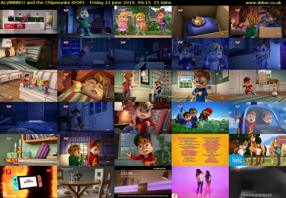 ALVINNN!!! and the Chipmunks (POP) Friday 21 June 2019 09:15 - 09:30