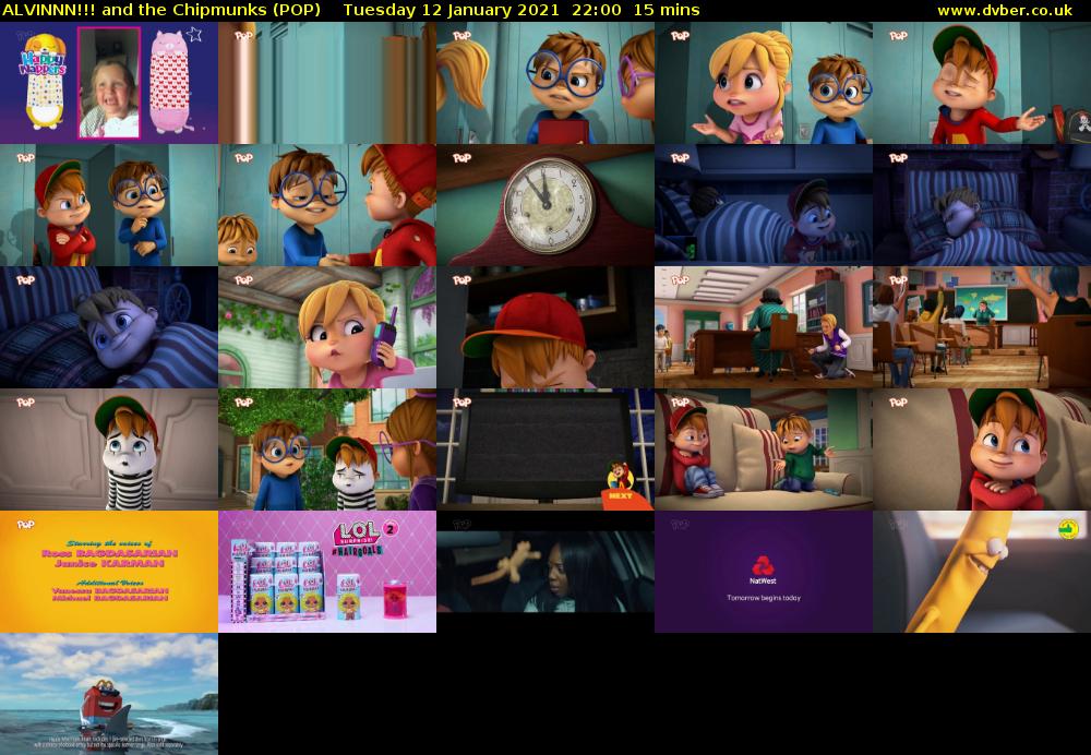 ALVINNN!!! and the Chipmunks (POP) Tuesday 12 January 2021 22:00 - 22:15