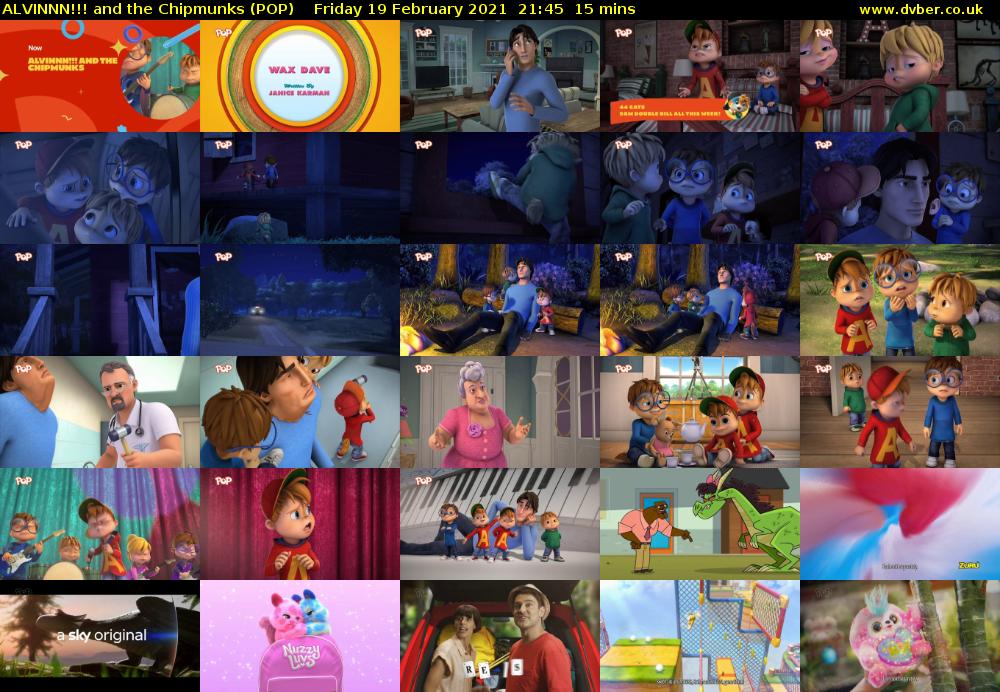 ALVINNN!!! and the Chipmunks (POP) Friday 19 February 2021 21:45 - 22:00