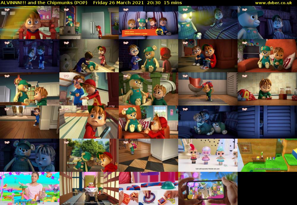 ALVINNN!!! and the Chipmunks (POP) Friday 26 March 2021 20:30 - 20:45