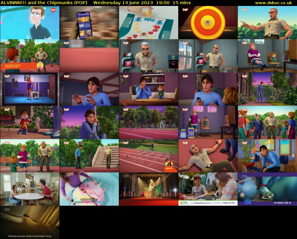 ALVINNN!!! and the Chipmunks (POP) Wednesday 14 June 2023 19:00 - 19:15