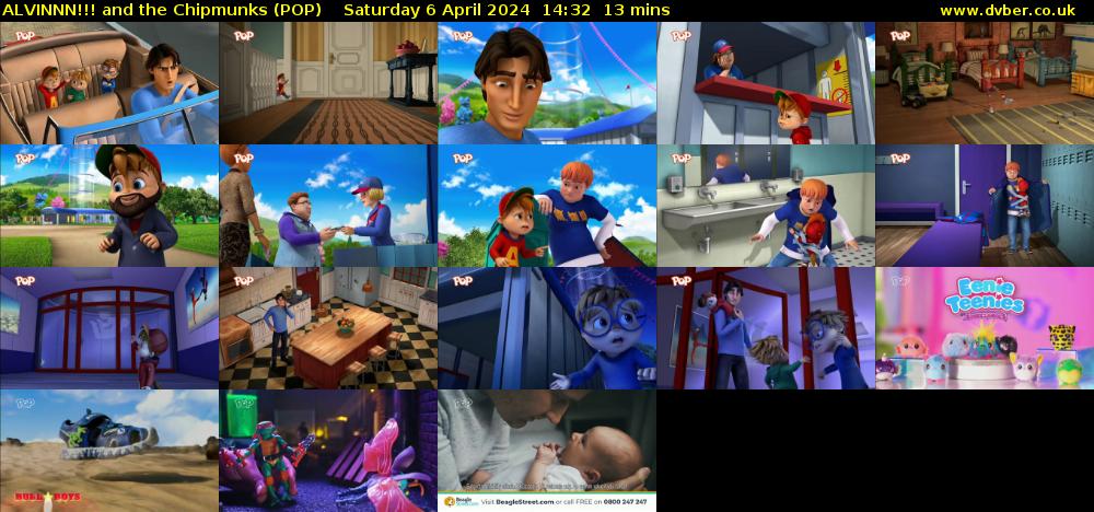 ALVINNN!!! and the Chipmunks (POP) Saturday 6 April 2024 14:32 - 14:45