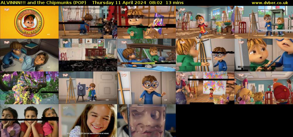 ALVINNN!!! and the Chipmunks (POP) Thursday 11 April 2024 08:02 - 08:15