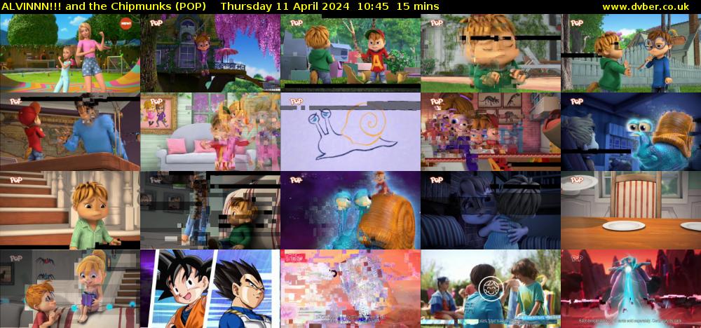 ALVINNN!!! and the Chipmunks (POP) Thursday 11 April 2024 10:45 - 11:00