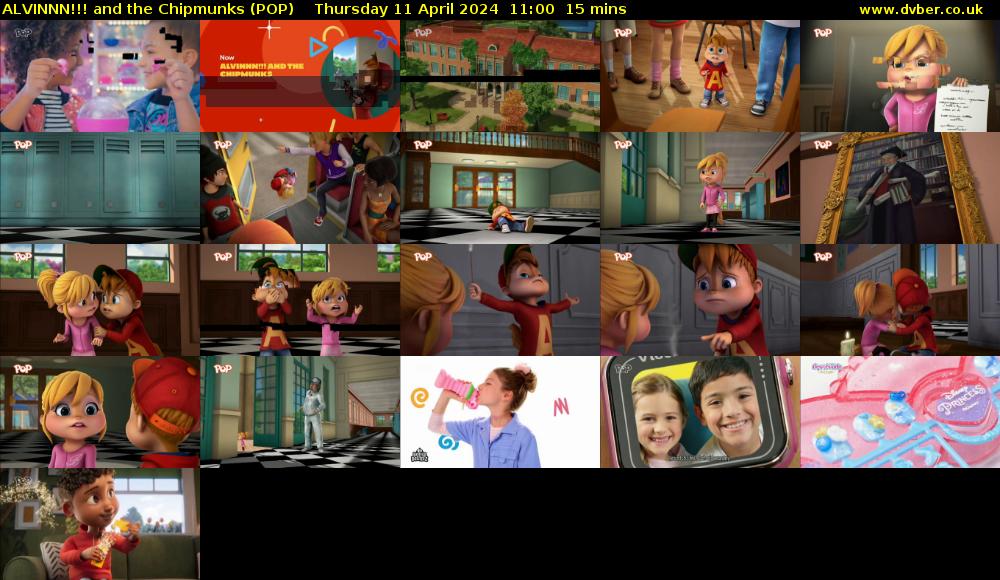 ALVINNN!!! and the Chipmunks (POP) Thursday 11 April 2024 11:00 - 11:15