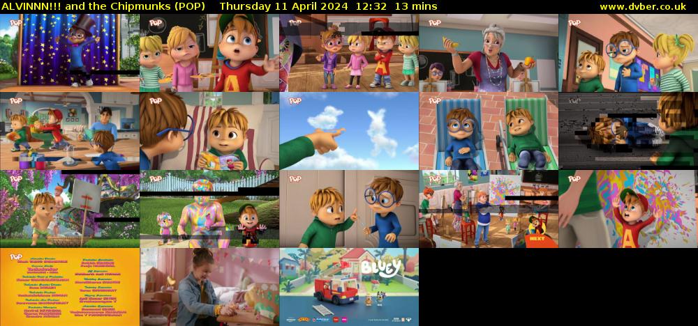 ALVINNN!!! and the Chipmunks (POP) Thursday 11 April 2024 12:32 - 12:45
