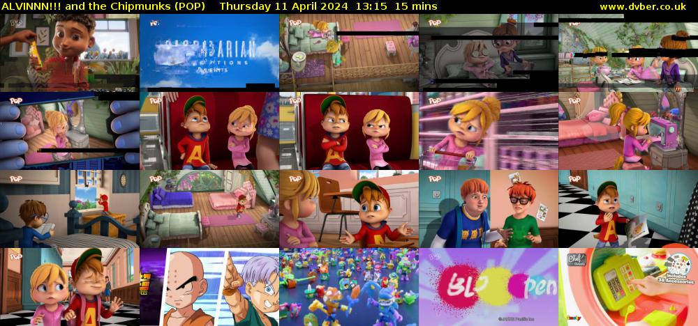 ALVINNN!!! and the Chipmunks (POP) Thursday 11 April 2024 13:15 - 13:30