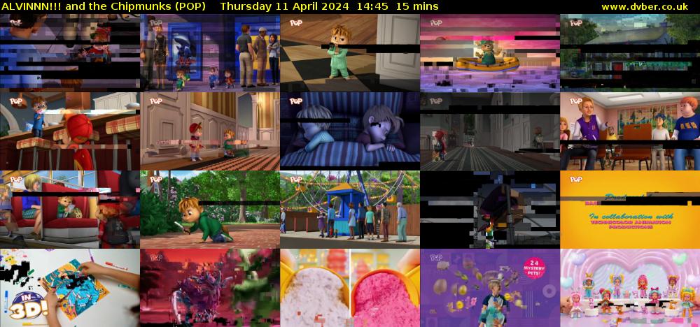 ALVINNN!!! and the Chipmunks (POP) Thursday 11 April 2024 14:45 - 15:00