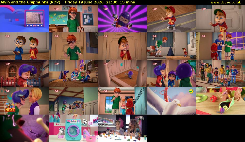 Alvin and the Chipmunks (POP) Friday 19 June 2020 21:30 - 21:45
