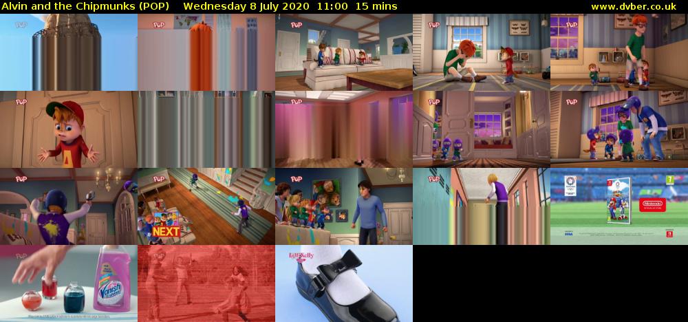Alvin and the Chipmunks (POP) Wednesday 8 July 2020 11:00 - 11:15