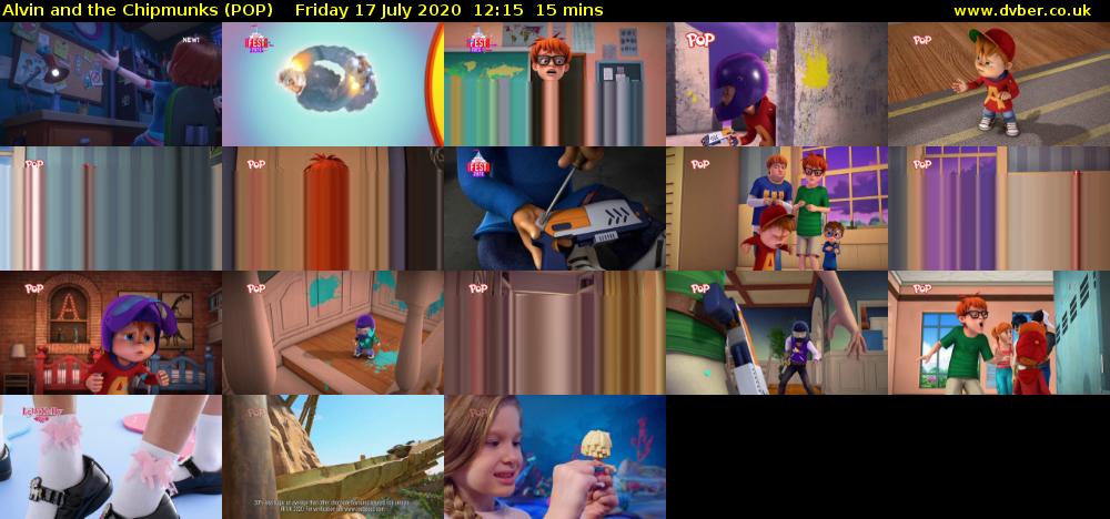 Alvin and the Chipmunks (POP) Friday 17 July 2020 12:15 - 12:30