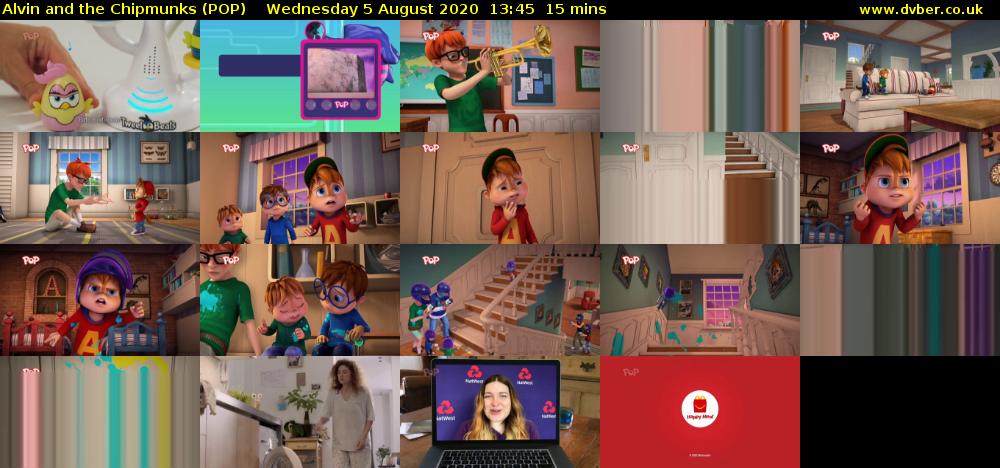 Alvin and the Chipmunks (POP) Wednesday 5 August 2020 13:45 - 14:00