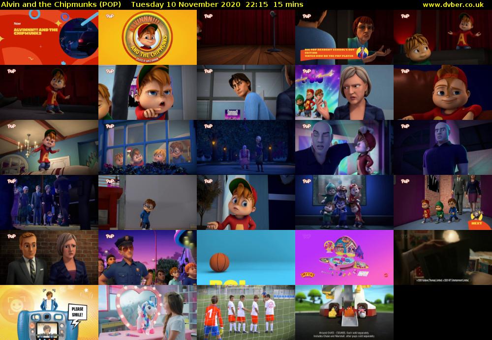 Alvin and the Chipmunks (POP) Tuesday 10 November 2020 22:15 - 22:30