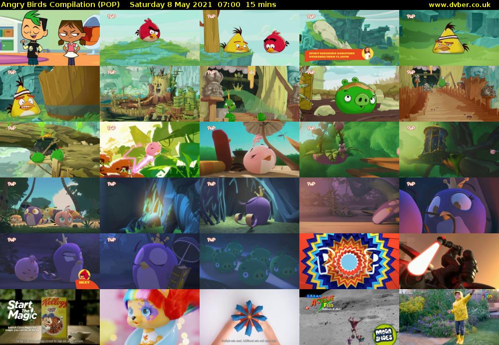 Angry Birds Compilation (POP) Saturday 8 May 2021 07:00 - 07:15