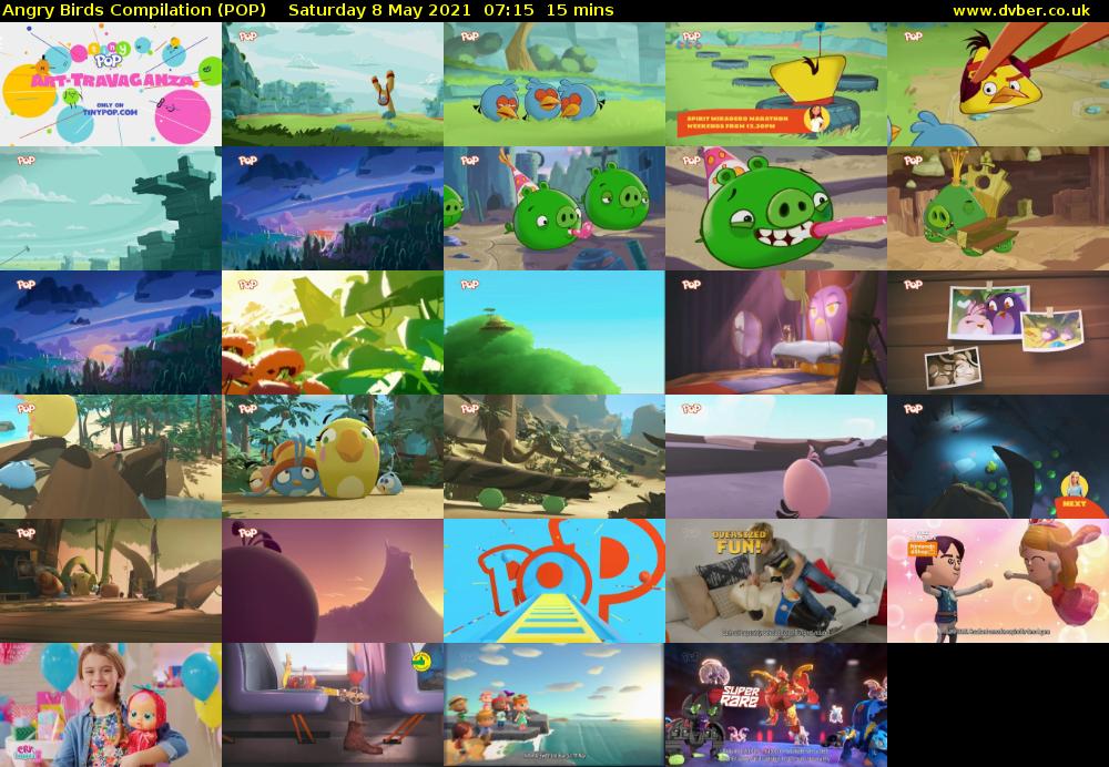 Angry Birds Compilation (POP) Saturday 8 May 2021 07:15 - 07:30