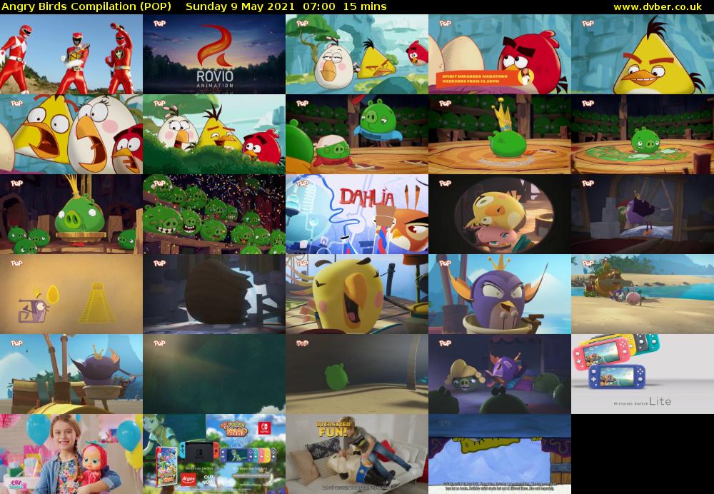 Angry Birds Compilation (POP) Sunday 9 May 2021 07:00 - 07:15