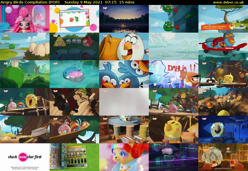 Angry Birds Compilation (POP) Sunday 9 May 2021 07:15 - 07:30