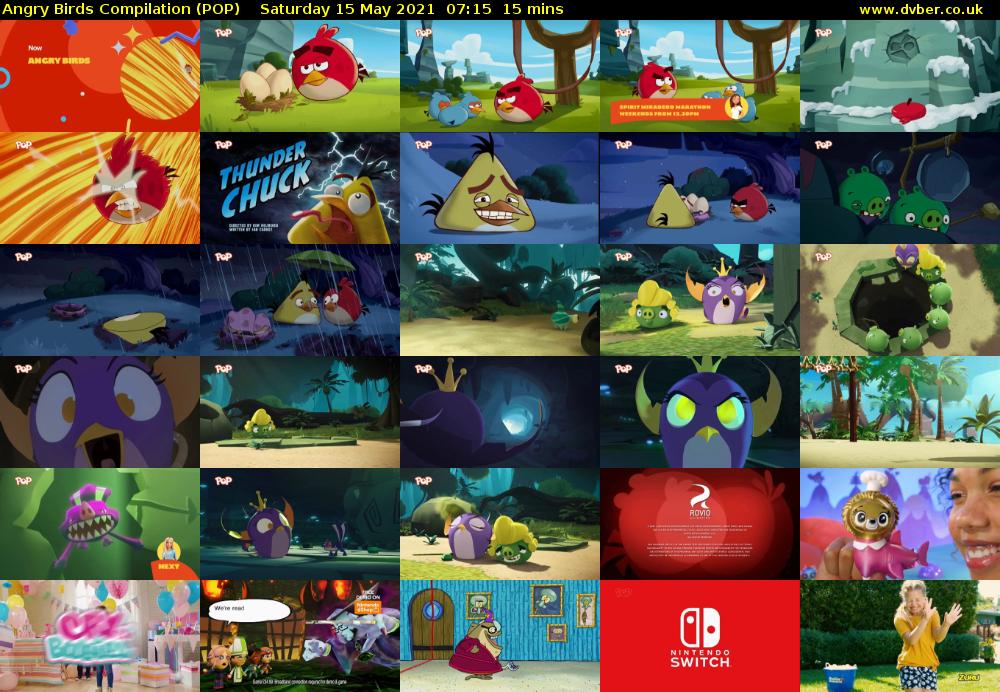 Angry Birds Compilation (POP) Saturday 15 May 2021 07:15 - 07:30